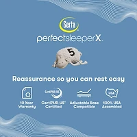 Serta Quilted Perfect Sleeper X Hybrid Lexton 14.25" Medium Pillow Top - Mattress + Box Spring
