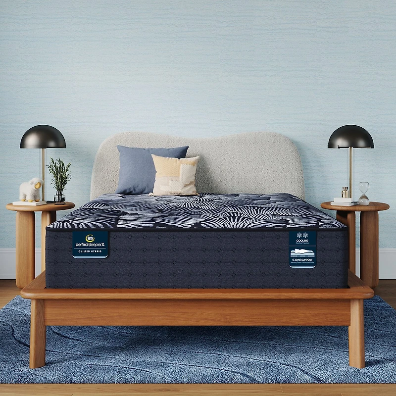 Serta Quilted Perfect Sleeper X Hybrid Excelled 14.25" Plush Tight Top - Mattress + Box Spring