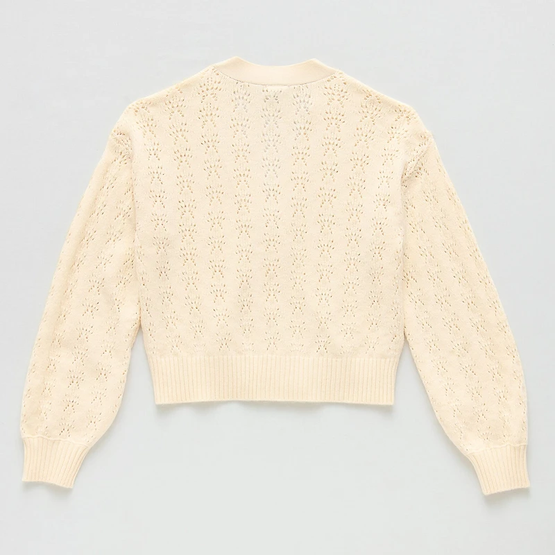Thereabouts Little & Big Kid Girls Long Sleeve Button Cardigan
