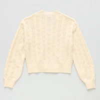 Thereabouts Little & Big Kid Girls Long Sleeve Button Cardigan