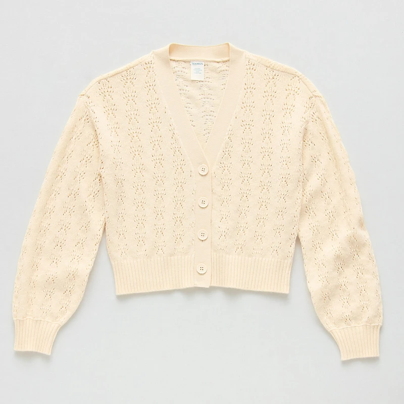 Thereabouts Little & Big Kid Girls Long Sleeve Button Cardigan