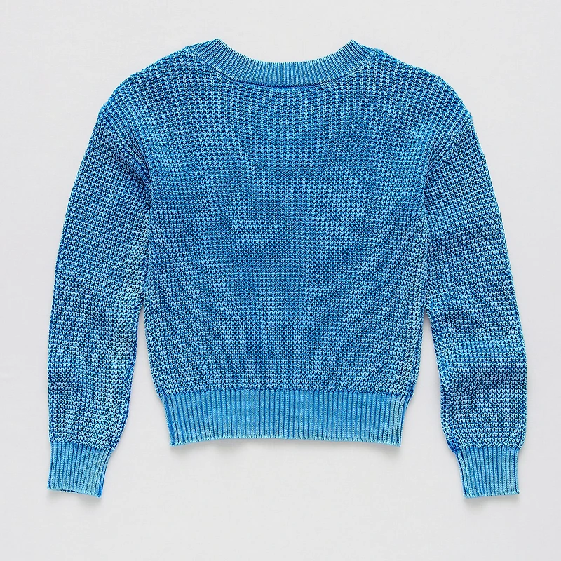 Thereabouts Little & Big Kid Girls V Neck Long Sleeve Pullover Sweater