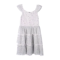 Lilt Big Kid Girls Short Sleeve Party Dress