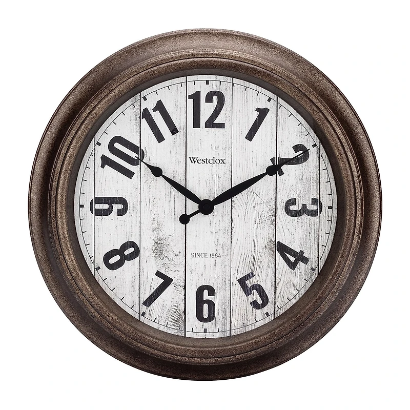 Westclox 15.5" Round Plastic Analog Wall Clock