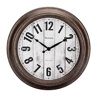 Westclox 15.5" Round Plastic Analog Wall Clock