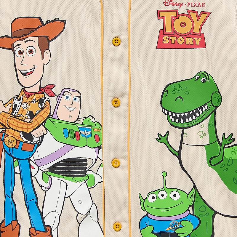 Disney Collection Little & Big Kid Boys Crew Neck Buzz Lightyear Toy Story Woody Short Sleeve Jersey