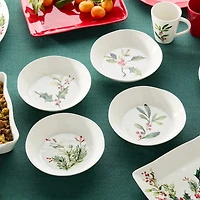 Certified International Holly And Vines 4-pc. Stoneware Pasta Bowl