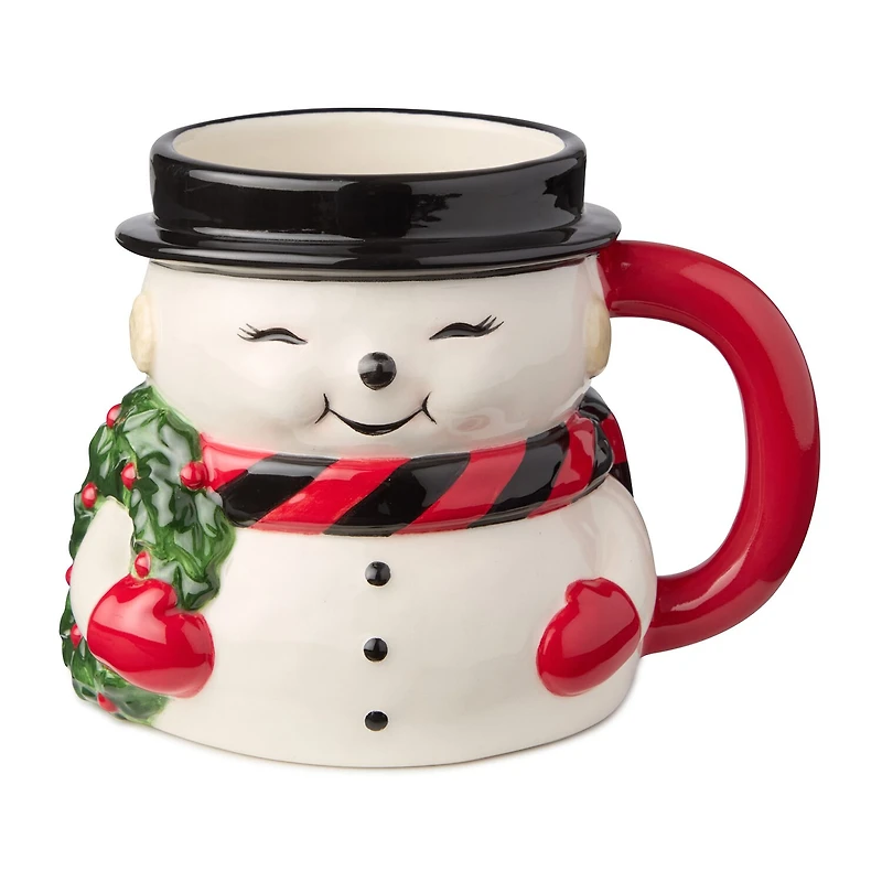 Certified International Santa'S Retro Christmas 4-pc. Holiday Coffee Mug