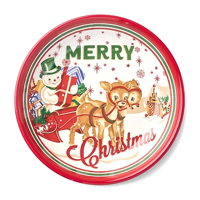 Certified International Santa'S Retro Christmas 4-pc. Ceramic Soup Bowl