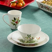 Certified International Holly And Vines 4-pc. Holiday Coffee Mug