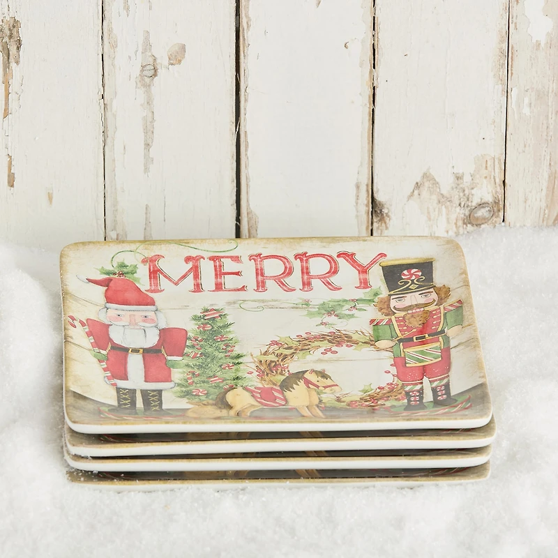 Certified International Nutcracker Parade 4-pc. Ceramic Dinner Plate