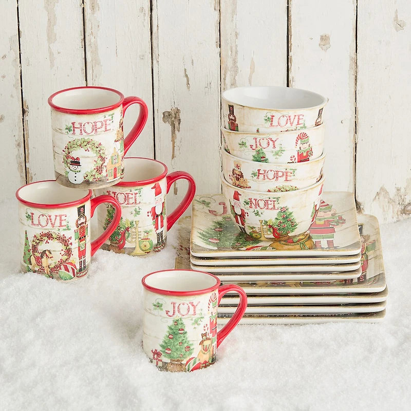 Certified International Nutcracker Parade 16-pc. Ceramic Dinnerware Set