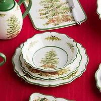 Certified International Holly Tree 4-pc. Melamine Soup Bowl