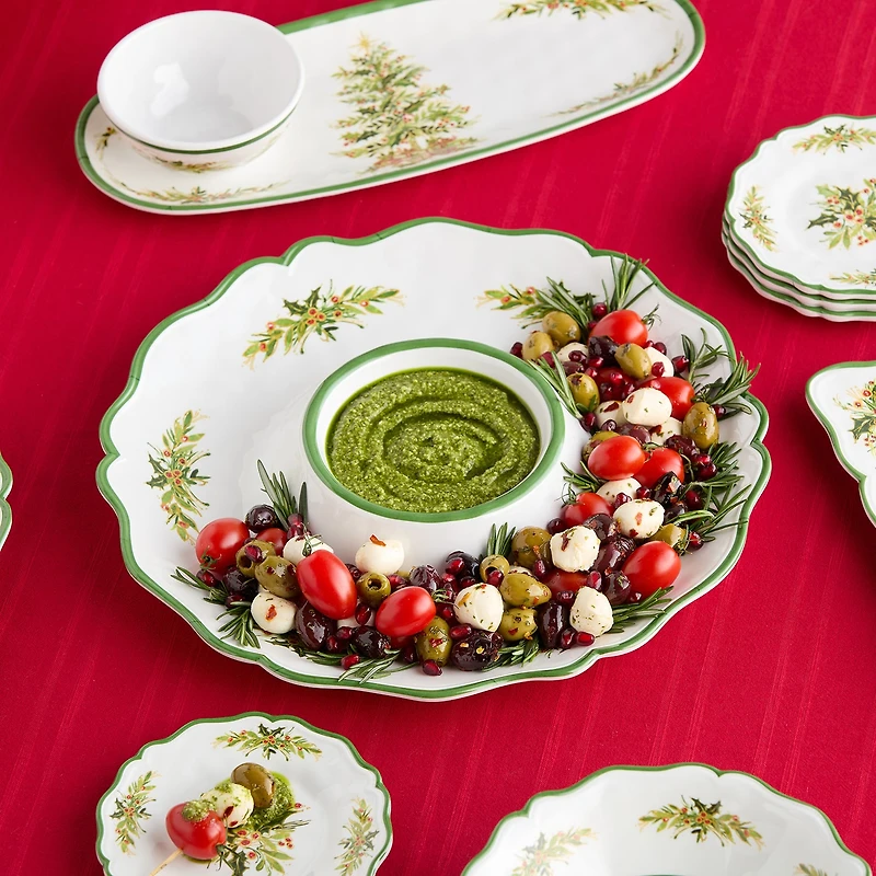 Certified International Holly Tree 2-pc. Serving Set
