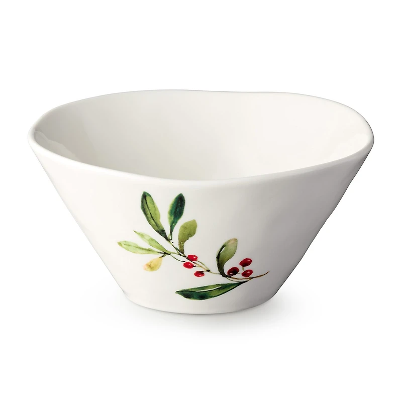 Certified International Holly And Vines 4-pc. Stoneware Ice Cream Bowl
