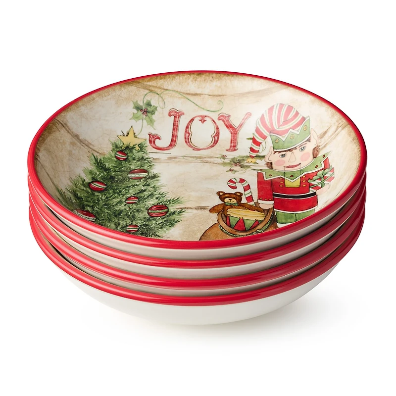 Certified International Nutcracker Parade 4-pc. Ceramic Soup Bowl