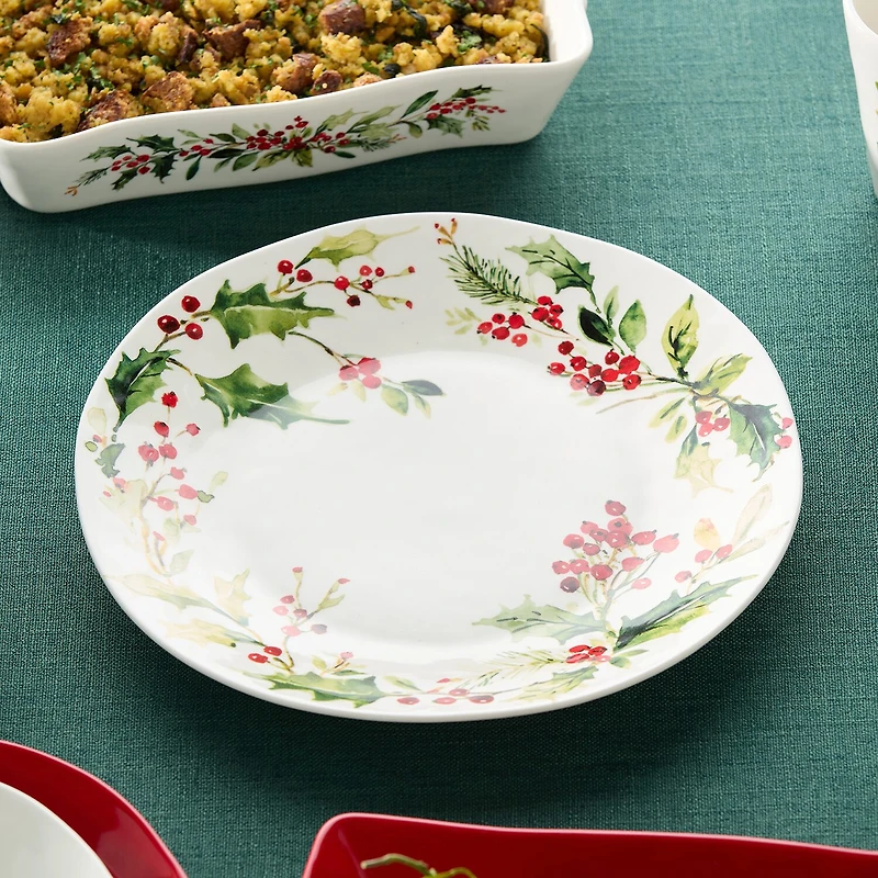 Certified International Holly And Vines Stoneware Serving Platter