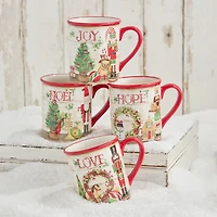 Certified International Nutcracker Parade 4-pc. Holiday Coffee Mug