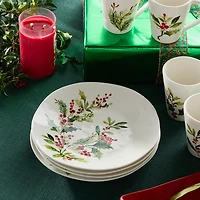 Certified International Holly And Vines 4-pc. Stoneware Dinner Plate