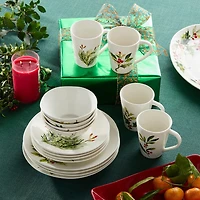 Certified International Holly And Vines 16-pc. Stoneware Dinnerware Set