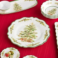 Certified International Holly Tree 2-pc. Serving Platter Set