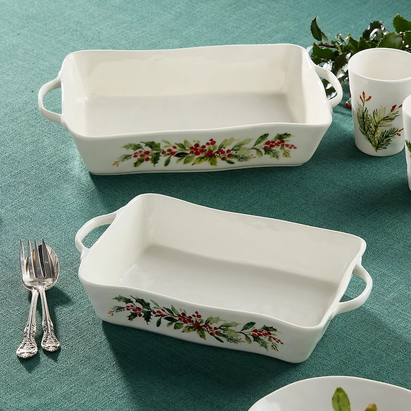 Certified International Holly And Vines 16" Baking Dish
