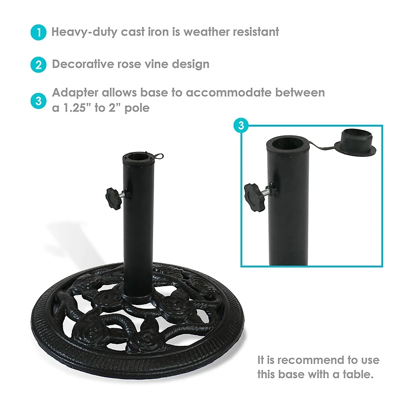 Sunnydaze Collection Patio Umbrella Base