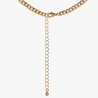 JS Jessica Simpson Gold Tone Western Womens Blue 16 Inch Statement Necklace