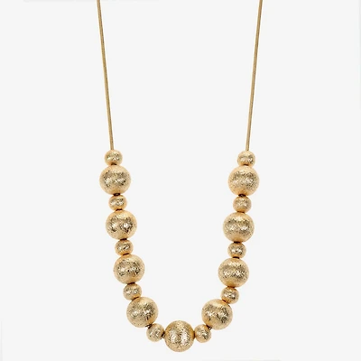 Monet Jewelry Beaded Frontal Womens 17 Inch Collar Necklace