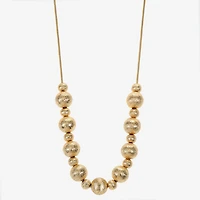Monet Jewelry Beaded Frontal Womens 17 Inch Collar Necklace