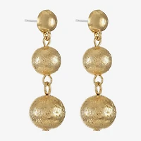 Monet Jewelry Beaded Triple Womens Round Hypoallergenic Drop Earrings
