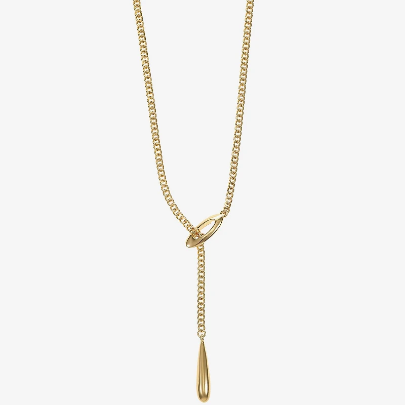 Liz Claiborne Bolo Adjustable Womens 17 Inch Y Necklace