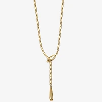 Liz Claiborne Bolo Adjustable Womens 17 Inch Y Necklace