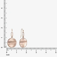 Liz Claiborne Wavy Coin Womens Paperclip Drop Earrings