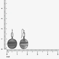 Liz Claiborne Wavy Coin Womens Paperclip Drop Earrings