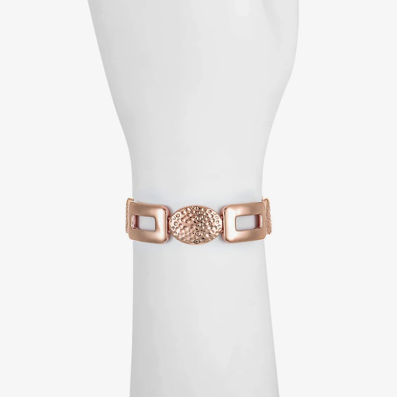 Liz Claiborne Hammered Womens Square Stretch Bracelet