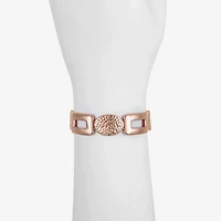 Liz Claiborne Hammered Womens Square Stretch Bracelet