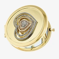 Monet Jewelry Gold Tone Gold Tone Heart Compact Mirror