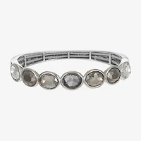 Monet Jewelry Stretch Womens Brown Glass Oval Bangle Bracelet