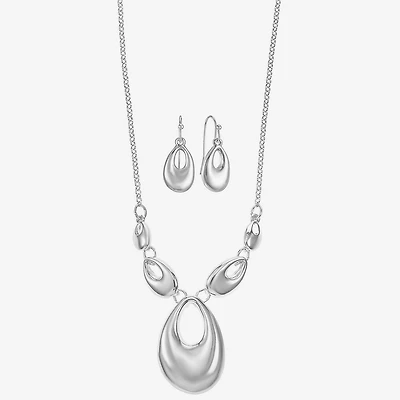 Liz Claiborne Womens Oval 2-pc. Jewelry Set
