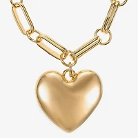 Liz Claiborne Womens Glass Heart Hypoallergenic 2-pc. Jewelry Set