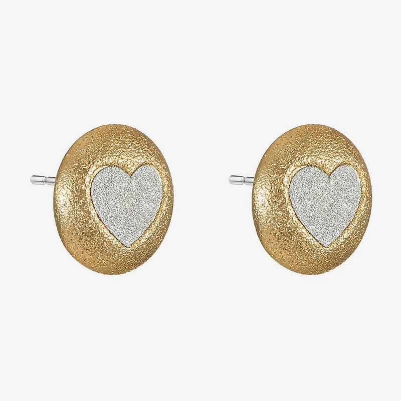Monet Jewelry 18mm Heart Stud Earrings