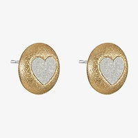 Monet Jewelry 18mm Heart Stud Earrings