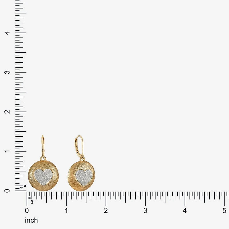 Monet Jewelry Womens Heart Drop Earrings