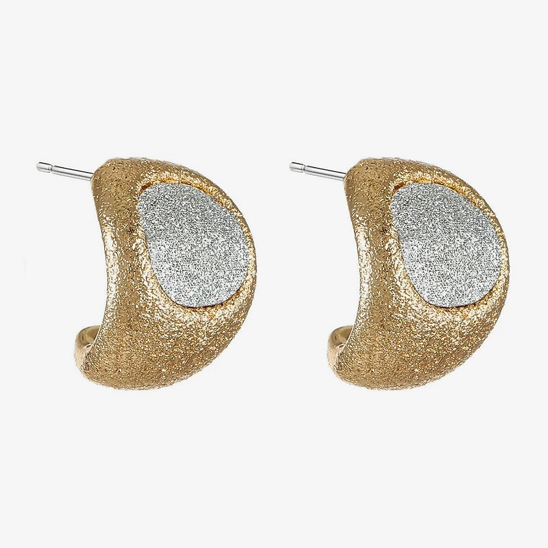 Monet Jewelry Womens 15mm Hypoallergenic Hoop Earrings