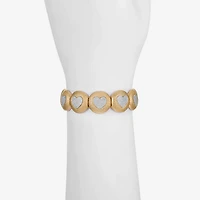 Monet Jewelry Womens Heart Stretch Bracelet