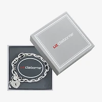Liz Claiborne Womens Glass Heart Stretch Bracelet