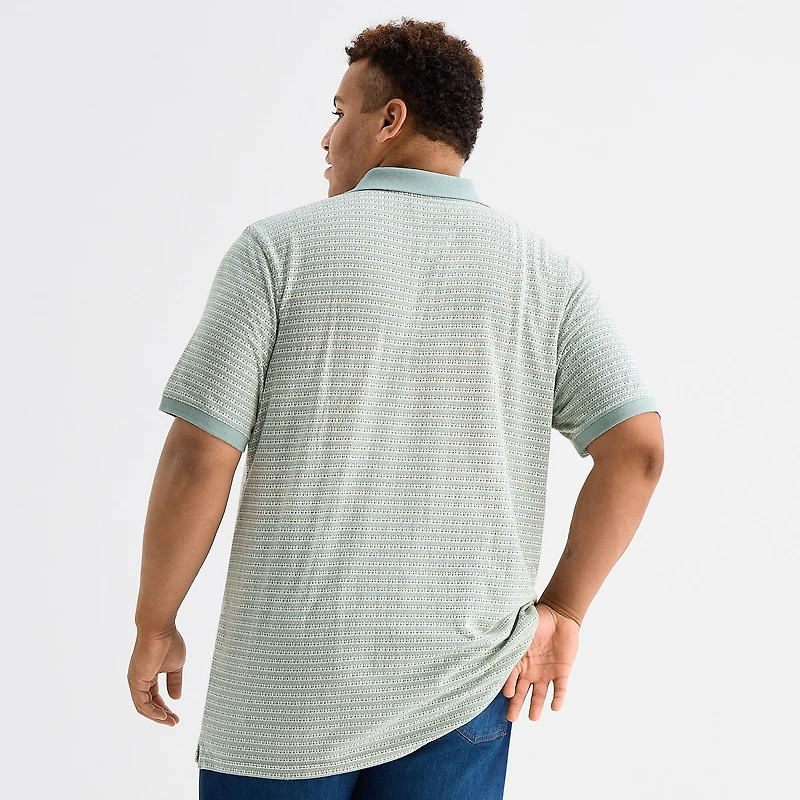 mutual weave Big and Tall Mens Regular Fit Short Sleeve Polo Shirt