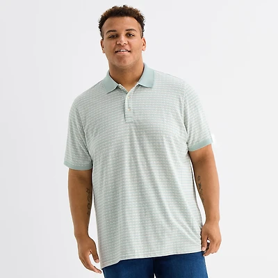 mutual weave Big and Tall Mens Regular Fit Short Sleeve Polo Shirt