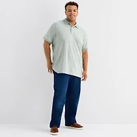 mutual weave Big and Tall Mens Regular Fit Short Sleeve Polo Shirt